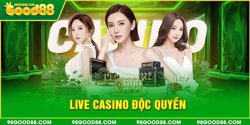 Live casino độc quyền hấp dẫn cùng dealer sexy tại Good88